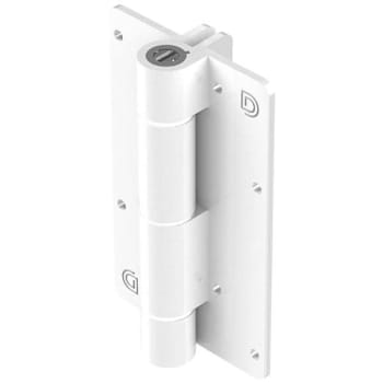 D&d Technologies Kiwkfit Aluminum Gate Hinge Pair, White