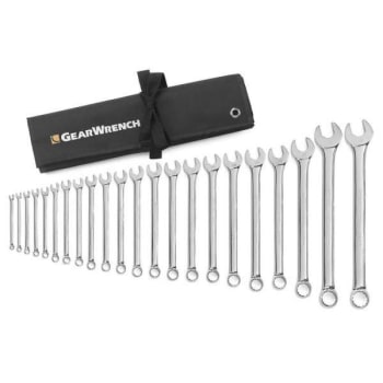 Image for Gearwrench 22 Piece 12 Point Long Pattern Combination Wrench Set, Metric from HD Supply