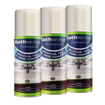 Image for Bathworks 16.5 Tub And Tile Refinishing Kit Spray Bone, Package Of 3 from HD Supply