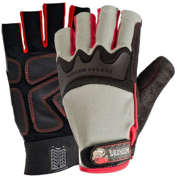 Image for Grease Monkey® Pro Fingerless® Gloves - Large, 1 Pair from HD Supply