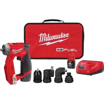 Image for Milwaukee 1/4 in M12 Fuel Brushless Installation Drill/Driver Kit from HD Supply