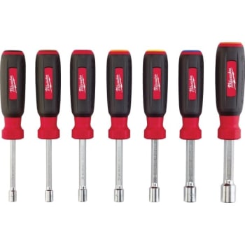 Image for Milwaukee 7 Piece Hollowcore Magnetic Metric Nut Driver Set from HD Supply