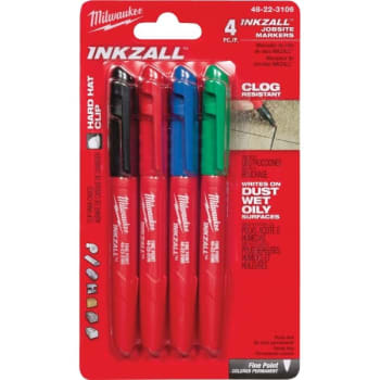 Image for Milwaukee® Inkzall™ Job Site Markers (4-Pack) from HD Supply