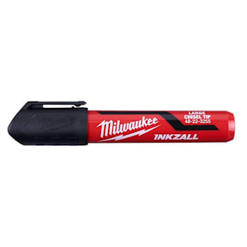Milwaukee® Inkzall™ Large Chisel Black Marker (3-Pack)
