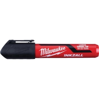 Image for Milwaukee® Inkzall™ Large Chisel Black Marker (3-Pack) from HD Supply