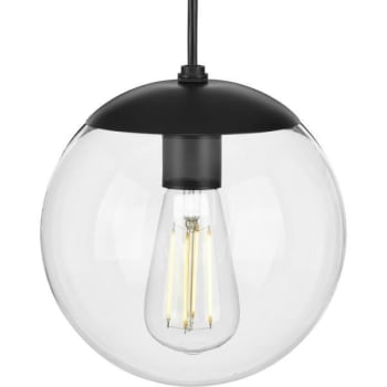 Image for Progress Lighting Atwell 8 In. 1-Light Pendant Fixture (Matte Black) from HD Supply