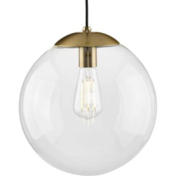 Image for Progress Lighting Atwell 12 In. 1-Light Pendant Fixture (Brushed Bronze) from HD Supply