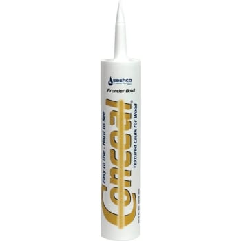 Sashco 46080 10.5 oz. Frontier Gold Conceal Textured Caulk, Package Of 12