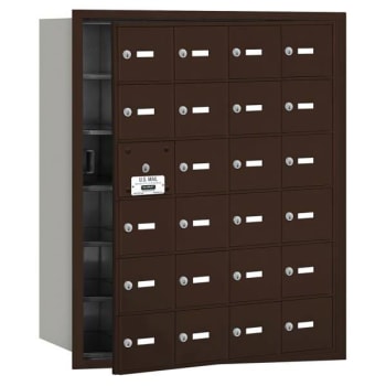 Image for Salsbury Industries 4b+ Horizontal Mailbox, 24 A Doors, 23 Usable, Bronze from HD Supply