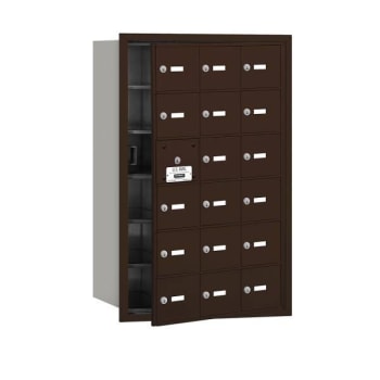 Image for Salsbury Industries 4b+ Horizontal Mailbox, 18 A Doors, 17 Usable, Bronze from HD Supply