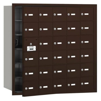 Image for Salsbury Industries 4b+ Horizontal Mailbox, 30 A Doors, 29 Usable, Bronze from HD Supply