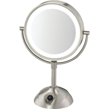 Conair™ Two-Sided Satin Nickel LED Lighted Vanity Mirror