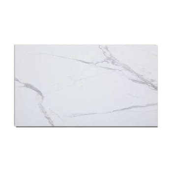 Acp Palisade 25.6in X 14.8in Vinyl Wall Tile Carrara Marble, Package Of 8