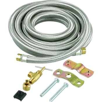 10' Braided Stainless Steel Icemaker Water Supply Line