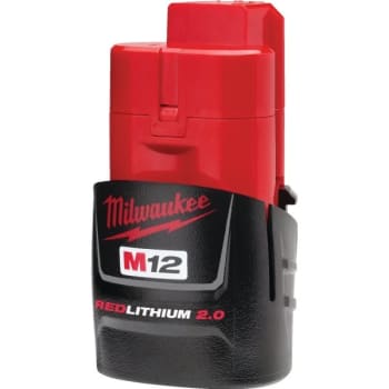 Image for Milwaukee 12 Volt M12 Redlithium 2 Ah Compact Battery Pack from HD Supply