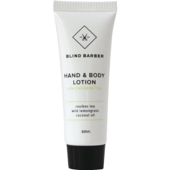 Blind Barber Hand And Body Lotion, 30ml Tube With Flip-Top Cap, Case Of 300
