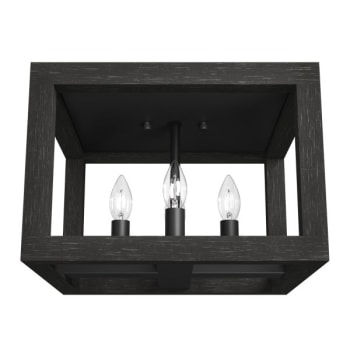 Image for Hunter® Squire Manor 12 In. Flush Mount Light (Matte Black) from HD Supply