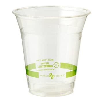 World Centric Clear Cold Cups, 12 oz, Clear, Case Of 1000