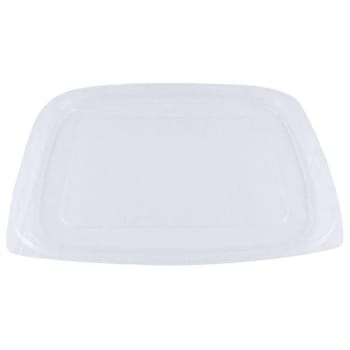 World Centric Pla Rectangular Deli Container Lid,6.5x7.5x0.3,clear,case Of 600