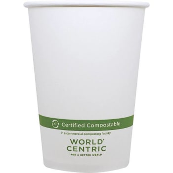 Image for World Centric Paper Bowls, 32 Oz, 4.4" Diameter X 5.8"h, White, Case Of 500 from HD Supply