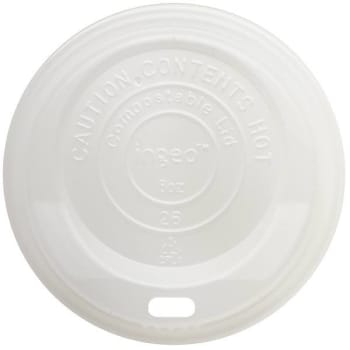 Image for World Centric Hot Cup Lid, Fits 8 Oz Cups, White, Case Of 1000 from HD Supply