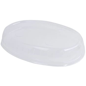 World Centric Fiber Burrito Bowl Lid, 9.7" Diameter, Clear, Case Of 300