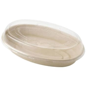 Image for World Centric Fiber Burrito Bowl Lid, 9.7" Diameter, Clear, Case Of 300 from HD Supply