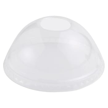 World Centric Ingeo Pla Clear Cold Cup Dome Lid,9 Oz To 24 Oz Cup,case Of 1000