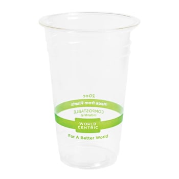 Image for World Centric Clear Cold Cups, 20 Oz, Clear, Case Of 1000 from HD Supply