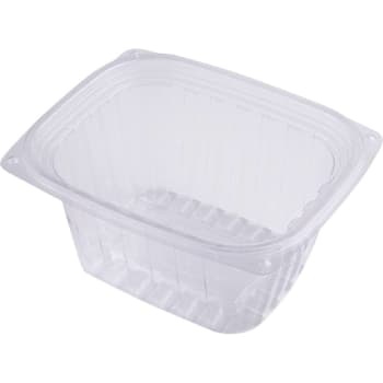World Centric Pla Rectangle Deli Container 16 Oz,4.8x5.9x2.8, Clear, Case Of 900