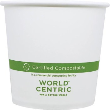 Image for World Centric Paper Bowls, 24 Oz, 4.4" Diameter X 4.4"h, White, Case Of 500 from HD Supply