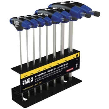 Image for Klein Tools® Journeyman 8-Piece Metric T-Handle Set 6" With Stand from HD Supply
