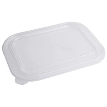 Image for World Centric Pla Lid For Trsc60 Fiber Container,7.8x10.2x0.5,clear, Case Of 400 from HD Supply
