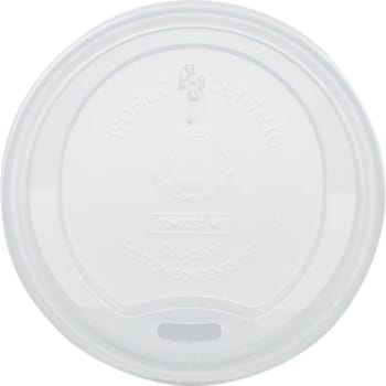 Image for World Centric Hot Cup Lid, Fits 10 Oz To 20 Oz Cups, White, Case Of 1000 from HD Supply