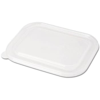 Image for World Centric Pla Lid For Fiber Container, 8.8 X 6.9 X 0.8, Clear, Case Of 400 from HD Supply