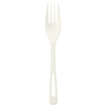 Image for World Centric Tpla Compostable Cutlery, Fork, 6.3", White, Case Of 1000 from HD Supply