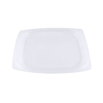 World Centric Pla Rectangular Deli Container Lid, 4.8x5.9x0.3,clear, Case Of 900