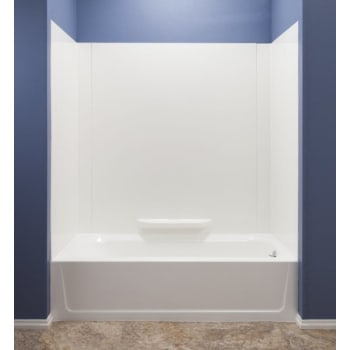 Image for El Mustee Durawall 30"x60"x58" Adh 3-Piece Alcove Bath Tub Surround from HD Supply