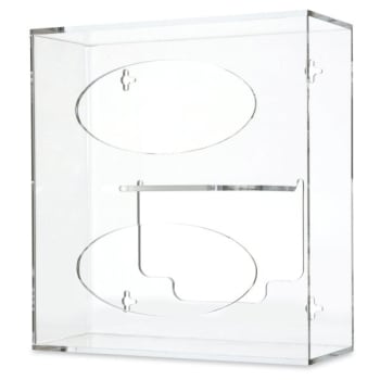 Omnimed Deluxe Acrylic Double Glove Box Holder