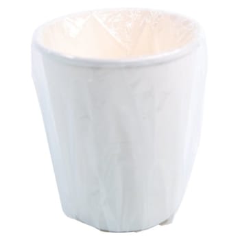 4 oz Paper Ice Cream Cup White Flat Lid, 1000/cs