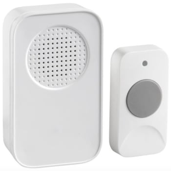 Newhouse Hardware Wireless Door Chime With Push Button, 150 feet Operating Range