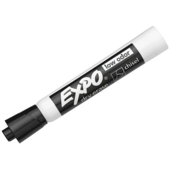 Image for EXPO Low-Odor Dry-Erase Markers, Chisel Tip, Black, Package Of 12 from HD Supply