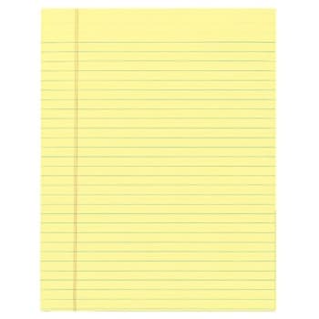 Office Depot Legal Pads, 8 1/2" x 11", Legal, Canary, 50 Sheets, Package Of 12