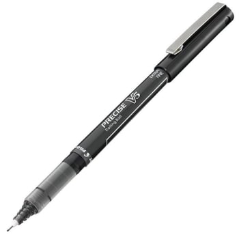Image for Pilot Precise V5 Rollerball Pens, Extra Fine Point, 0.5 Mm, Black, Package Of 12 from HD Supply