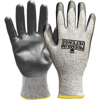 Premium Defense™ Foam Pu/Nitrile Coated Cut Resistant Gloves - Medium