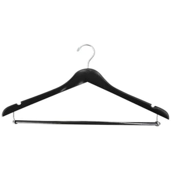 Image for Poly-Pak 17x1/2" Standard Hook Male Hanger,matteblack Wood Chrome,case Of 100 from HD Supply