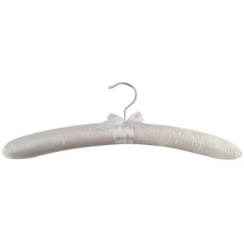 Image for Poly-Pak White Satin Hanger, Case Of 100 from HD Supply