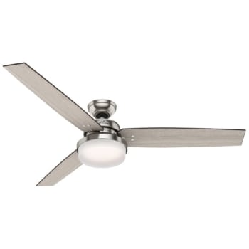 Image for Hunter Fan Sentinel 60 In. Ceiling Fan W/ Light (Brushed Nickel) from HD Supply