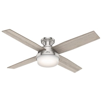 Image for Hunter Fan Dempsey 52 In. Low Profile Ceiling Fan W/ Light (Brushed Nickel) from HD Supply