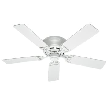 Image for Hunter Fan 52 in. Low Profile III Ceiling Fan w/ Light (White) from HD Supply